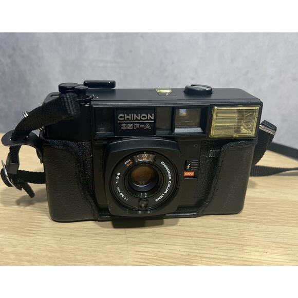 Chinon Intrafocus 35F-MA 38mm Film Camera w/ Box Case + Strap (TESTED) Works - Picture 3 of 10